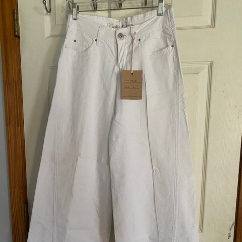 Vanilla Star Wide Leg Jeans Mid Rise New with Tags Women's Size 5